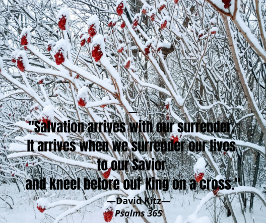 Salvation arrives with our surrender Psalm 98